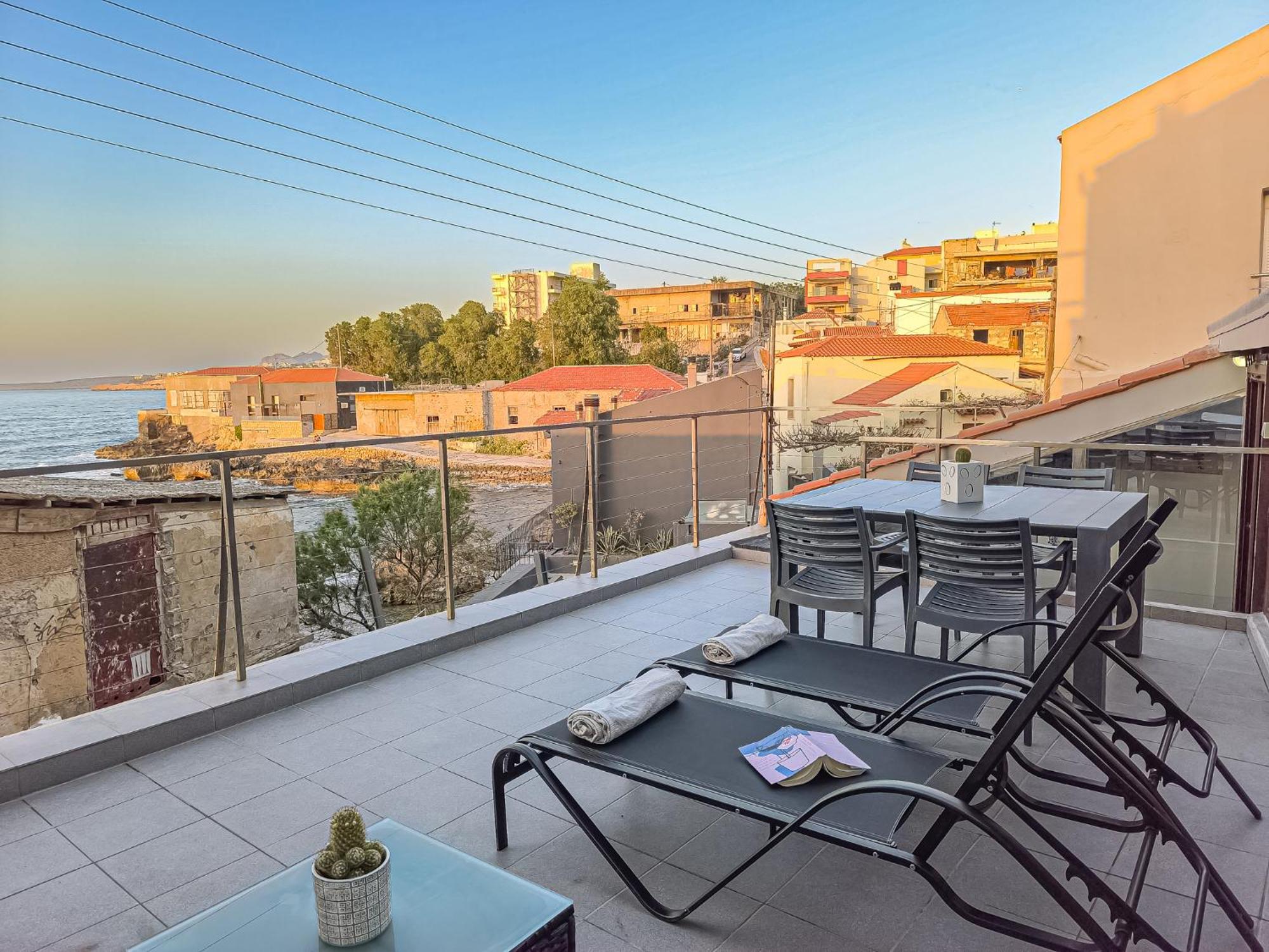 Charming Old Tannery House With Spacious Veranda And Stunning Sea View! Chania  Exterior photo