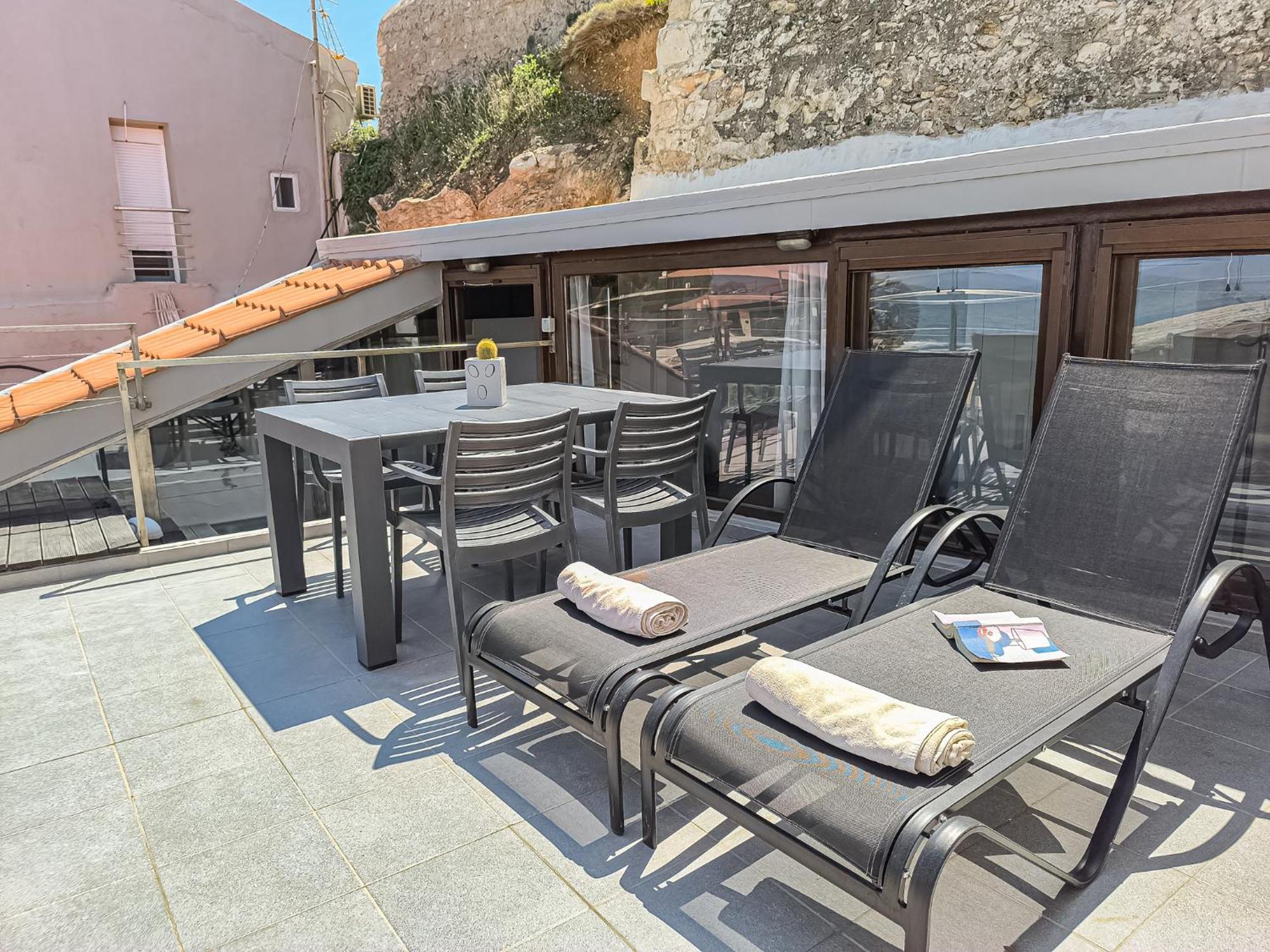 Charming Old Tannery House With Spacious Veranda And Stunning Sea View! Chania  Exterior photo